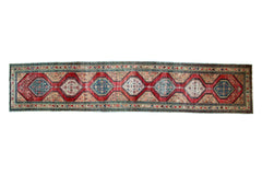 3.5x18 Antique North West Persian Rug Runner // ONH Item ee002537