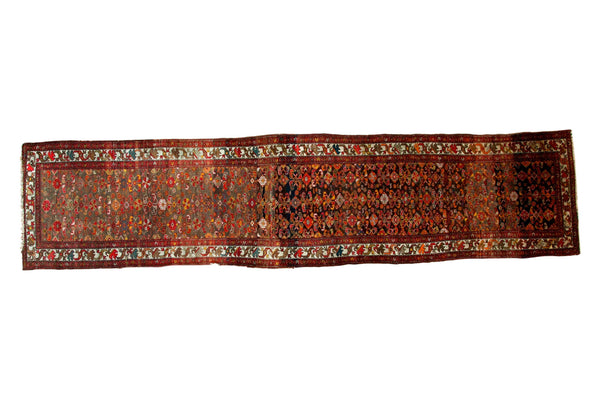 3.5x16 Distressed Vintage Malayer Rug Runner // ONH Item ee002554