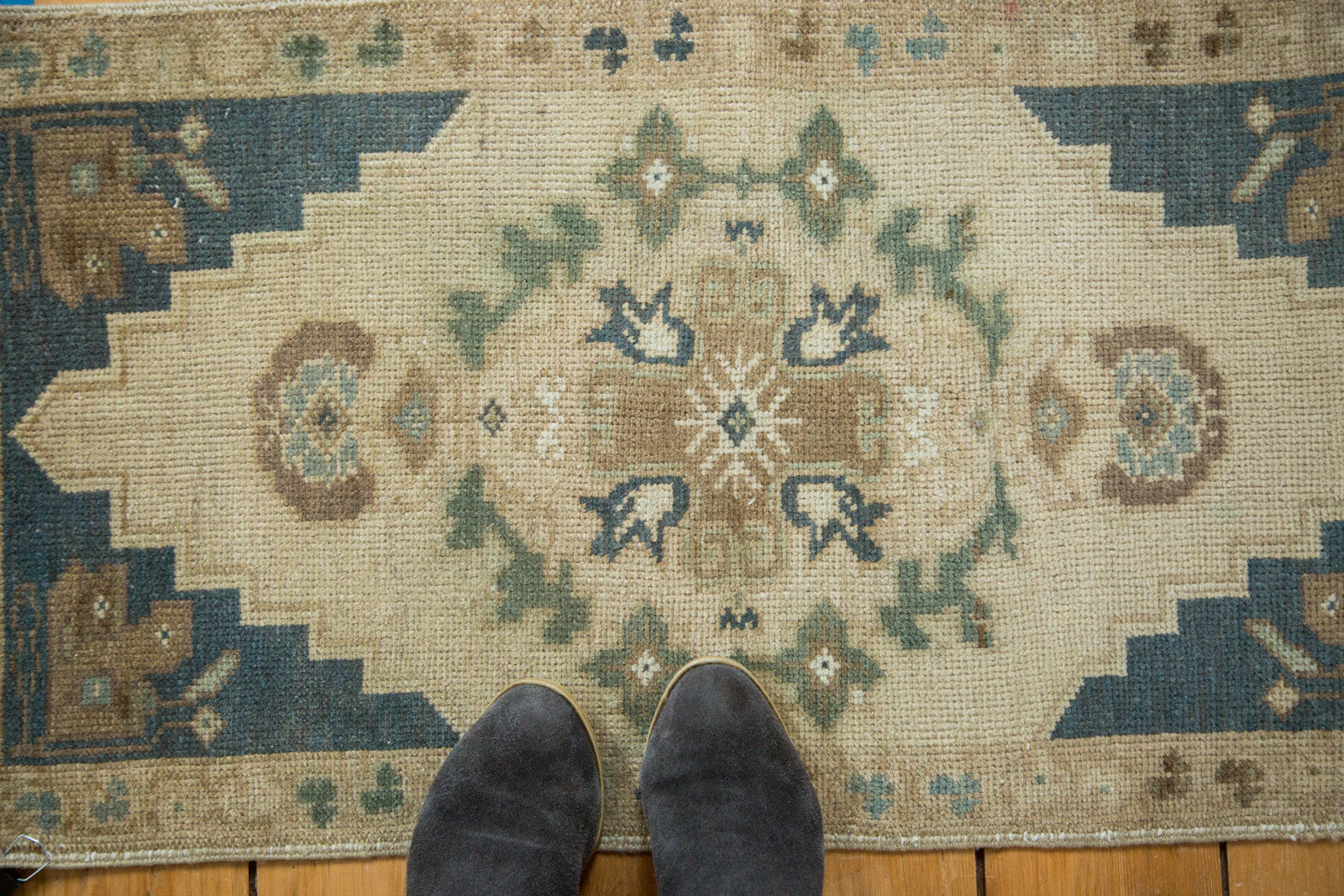 Vintage Oushak Square Rug