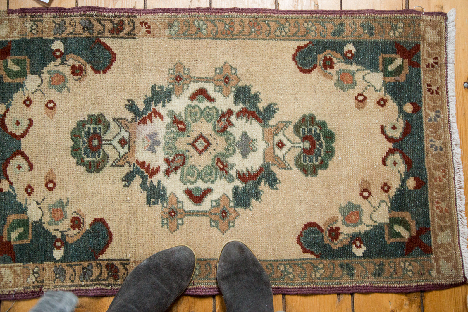 2x3.5 Vintage Oushak Rug Mat // ONH Item ee002579 Image 1