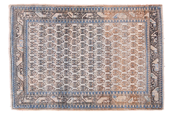 3.5x5 Vintage Mir Sarouk Rug // ONH Item ee002589