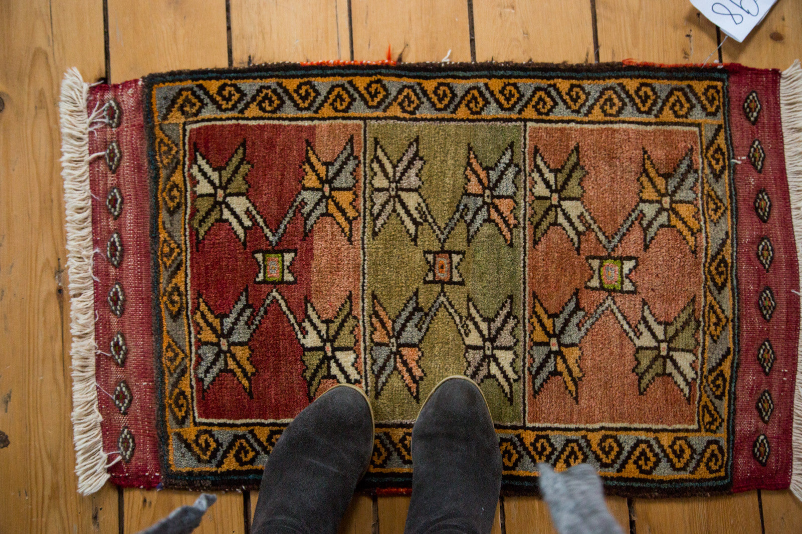 1.5x2.5 Vintage Oushak Rug Mat // ONH Item ee002598 Image 1
