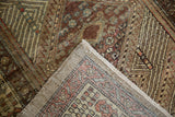 Vintage Serab runner showing geometric pile pattern and hand-knotted foundation weave.