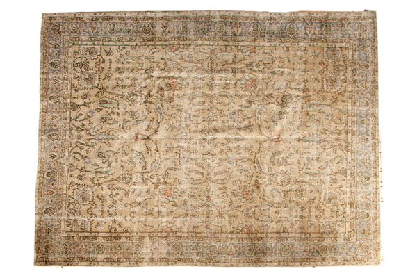 Distressed Vintage Oushak Carpet