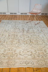 Distressed Vintage Oushak Carpet