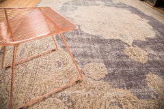 Distressed Vintage Oushak Carpet