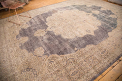 Distressed Vintage Oushak Carpet