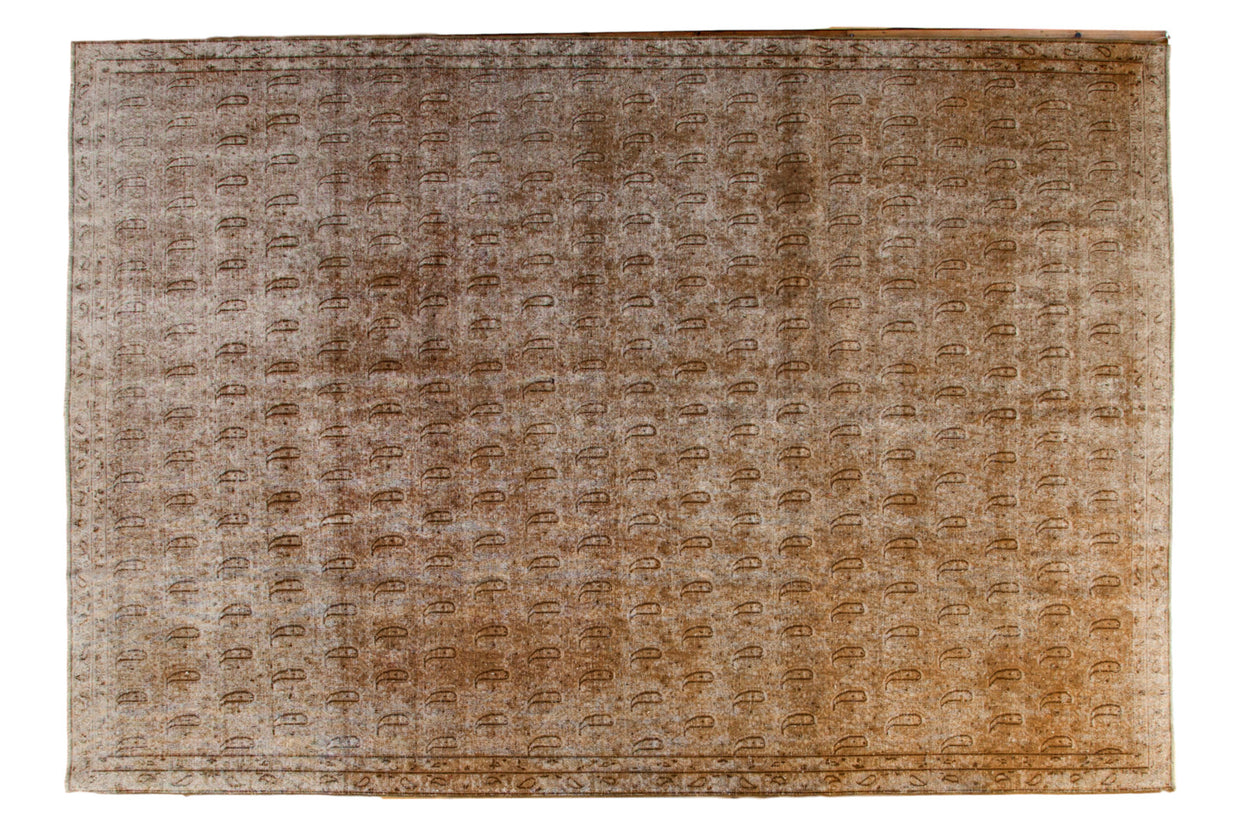 8x11.5 Distressed Vintage Khorassan Carpet // ONH Item ee002615