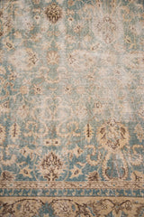 Distressed Vintage Oushak Carpet