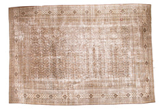 Distressed Vintage Khorassan Carpet