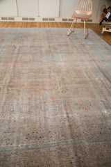 9.5x13 Distressed Vintage Kashan Carpet // ONH Item ee002630 Image 2