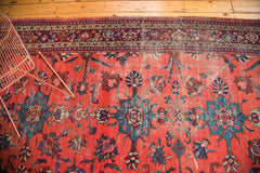  Distressed Vintage Mahal Carpet / Item ee002632 image 8