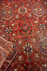 Distressed Vintage Mahal Carpet