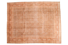 9.5x12.5 Distressed Vintage Tabriz Carpet // ONH Item ee002635