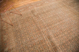Distressed vintage Persian Tabriz pattern, revealing knot heads, faded rust and brown tones.