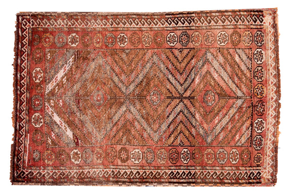 3x4.5 Vintage Kurd Rug // ONH Item ee002636