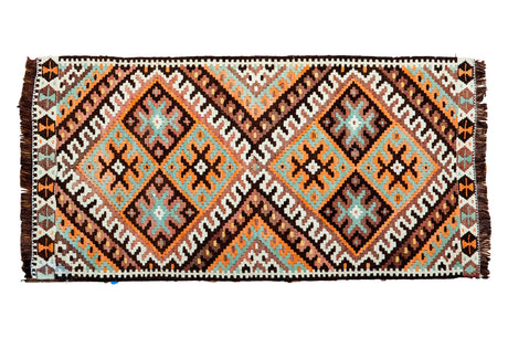 2x3.5 Vintage Kilim Rug Mat // ONH Item ee002637