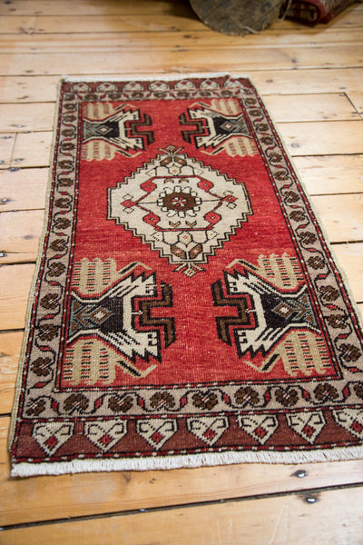  Vintage Oushak Rug Mat / Item ee002639 image 3