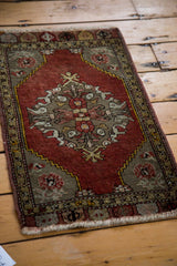 1.5x2.5 Vintage Oushak Rug Mat // ONH Item ee002642 Image 2