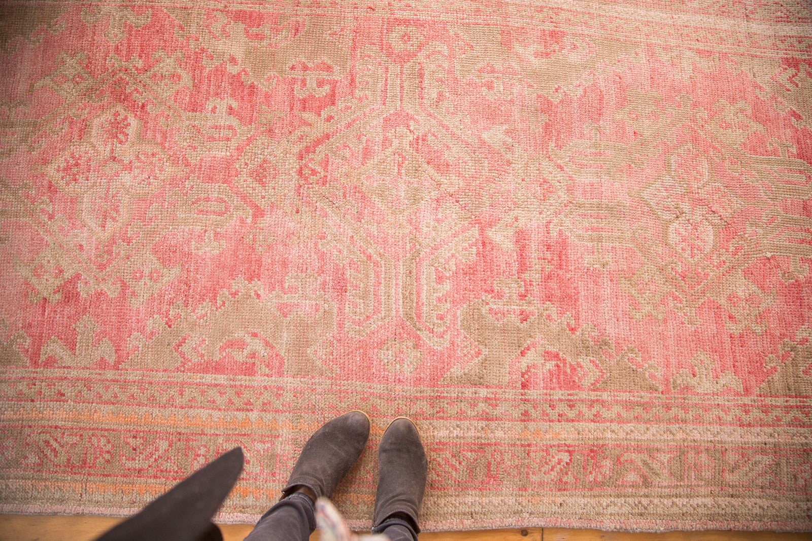 4.5x14.5 Vintage Oushak Rug Runner // ONH Item ee002652 Image 1