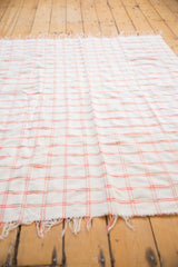 4x5 Vintage Moroccan Plaid Textile Throw Rug // ONH Item ee002672 Image 2