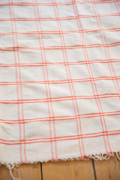 4x5 Vintage Moroccan Plaid Textile Throw Rug // ONH Item ee002672 Image 3