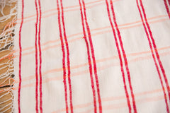 4x6.5 Vintage Moroccan Plaid Textile Throw Rug // ONH Item ee002673 Image 3