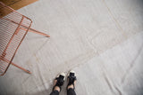 Vintage grainsack carpet, showing the textural weave and diagonal stitched seam of natural hemp strips.