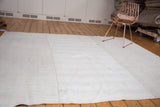 Hand woven vintage Turkish Grainsack carpet featuring joined hemp panels, circa 1960s.