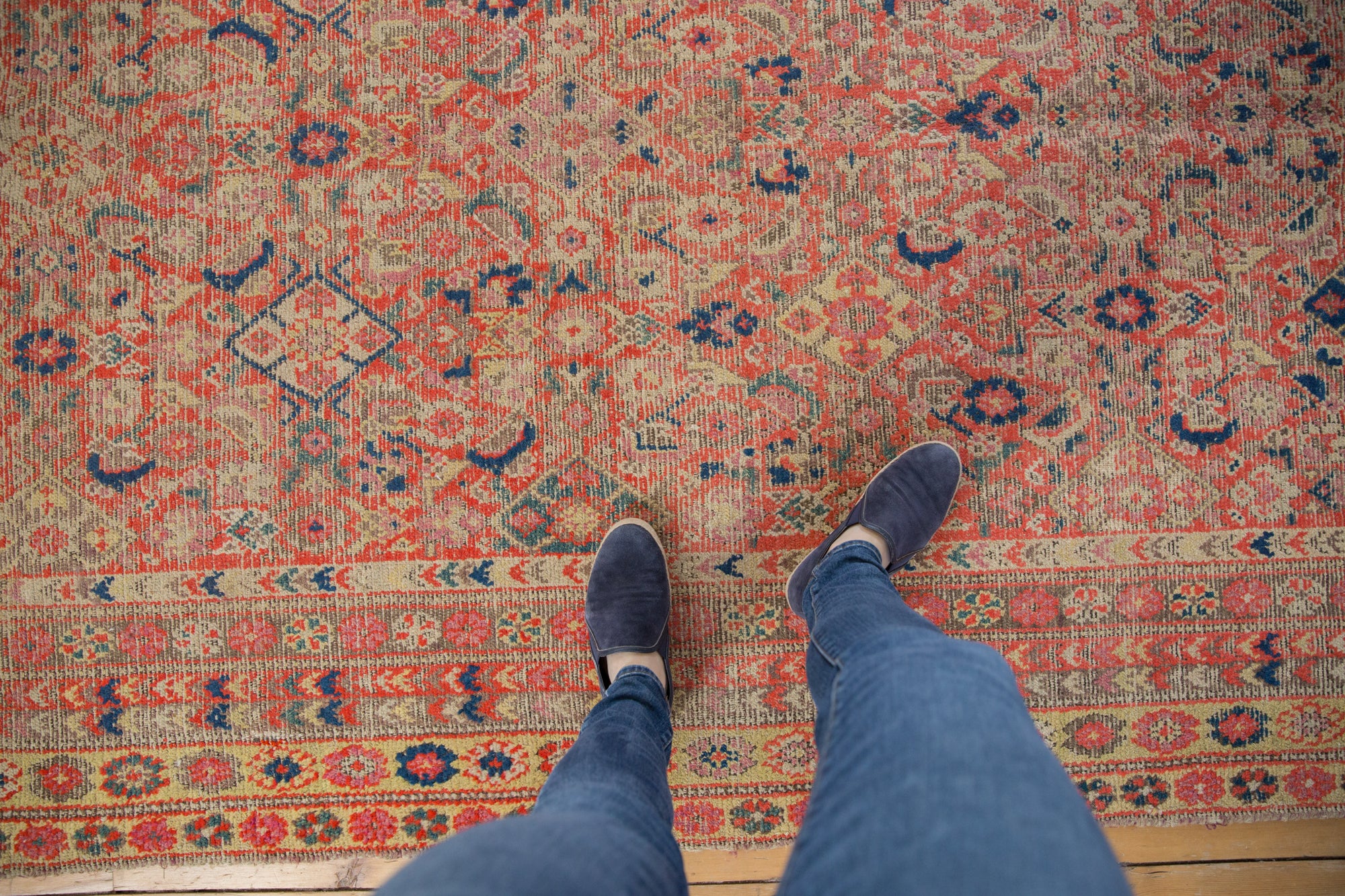 6x13 Distressed Vintage Malayer Rug Runner // ONH Item ee002698 Image 1