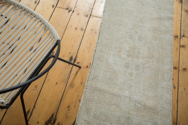 Distressed Oushak Rug Runner