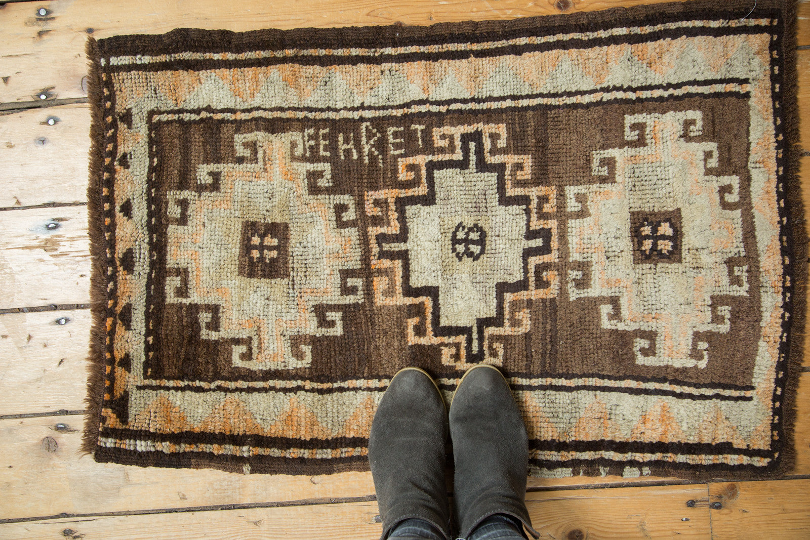 2x3 Vintage Oushak Rug Mat // ONH Item ee002744 Image 1