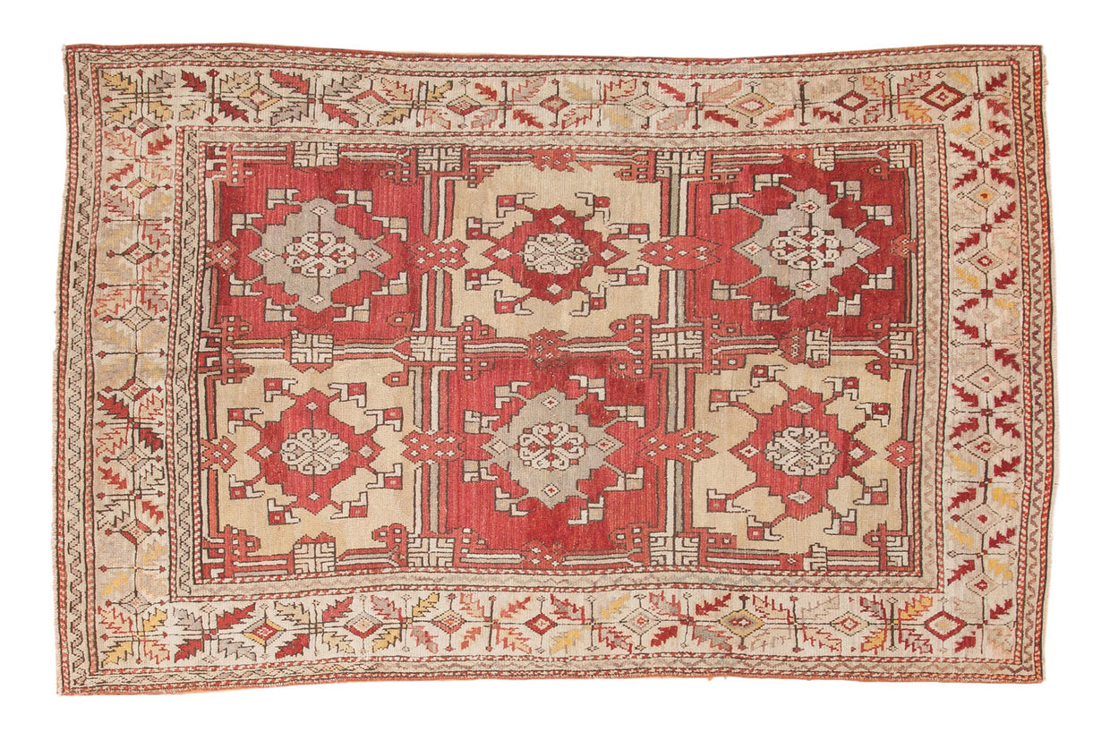5.5x8.5 Vintage Oushak Carpet // ONH Item ee002754