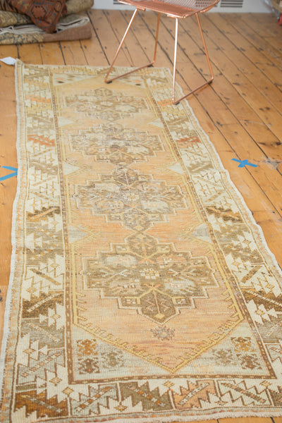 Vintage Turkish Oushak Rug Runner