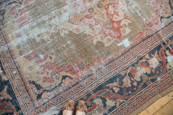 Distressed Antique Mahal Carpet