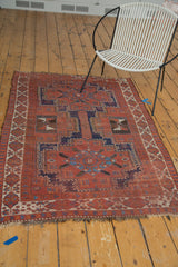 Distressed Afshar Rug