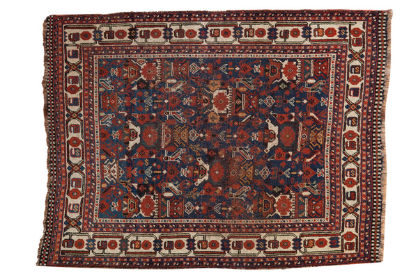 3.5x5 Distressed Antique Qashqai Rug // ONH Item ee002806