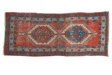 Distressed Antique Serab Rug Runner