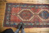 Distressed Antique Serab Rug Runner