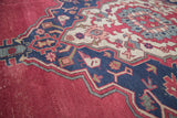 Distressed Vintage Oushak Carpet
