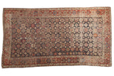 Distressed Antique Fine Caucasian Carpet