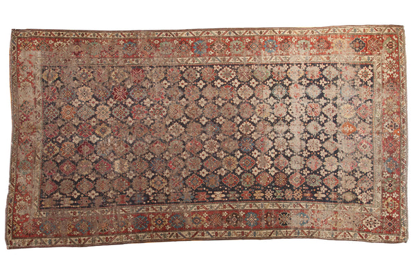 Distressed Antique Fine Caucasian Carpet