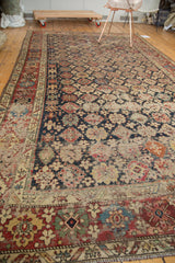 Distressed Antique Fine Caucasian Carpet