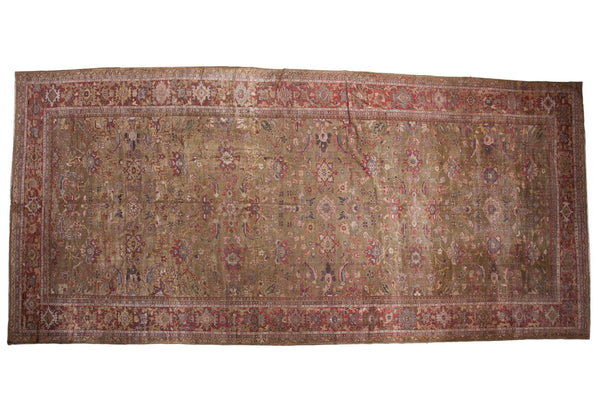 9x20 Antique Mahal Rug Runner // ONH Item ee002813