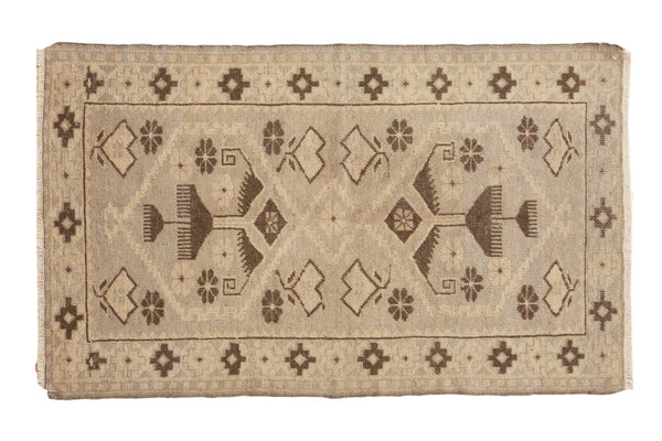 Vintage Distressed Oushak Rug