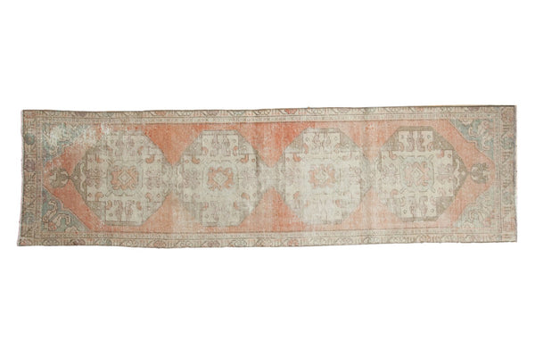 Vintage Distressed Oushak Rug Runner