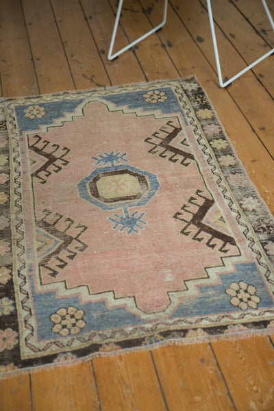 Vintage Distressed Oushak Rug