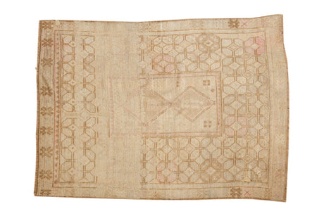 Vintage Distressed Oushak Rug