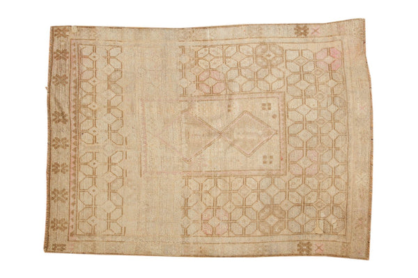 Vintage Distressed Oushak Rug
