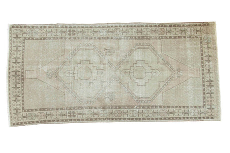 Vintage Distressed Oushak Rug Runner